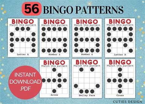 unique bingo patterns.